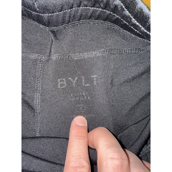 BYLT Elite Jogger Pants Mens Large Black Athletic Performance Zipper Pockets Fla - Picture 3 of 8